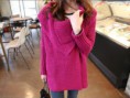 Cardigans de Algodón de Mangas completas de Turn-down Collar de Tejidos a mano de Moda para mujeres
